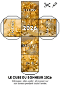 Le cube du bonheur pour une ann&eacute;e joyeuse